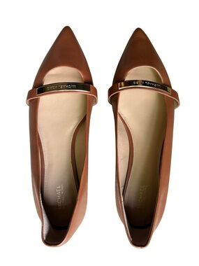 Michael Kors Jess Women's Brown Pointed-Toe Flats